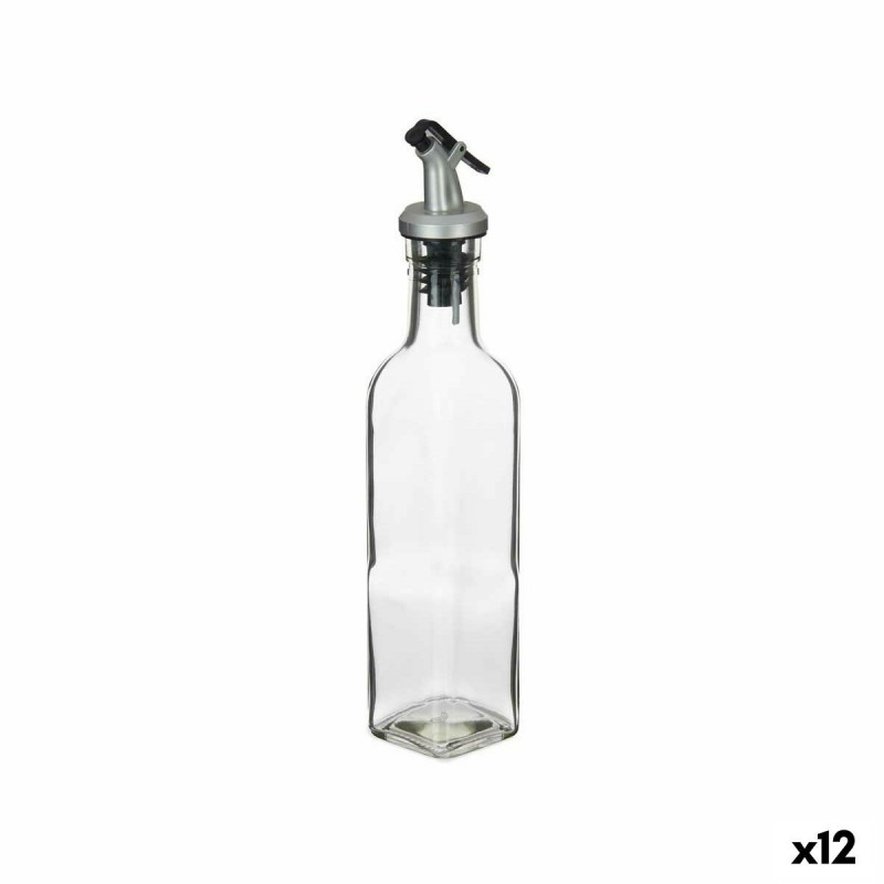 Oliera Vivalto YHP-F0421A/DH12 Trasparente Vetro Acciaio 250 ml 5 x 24,5 x 5 cm (12 Unità)