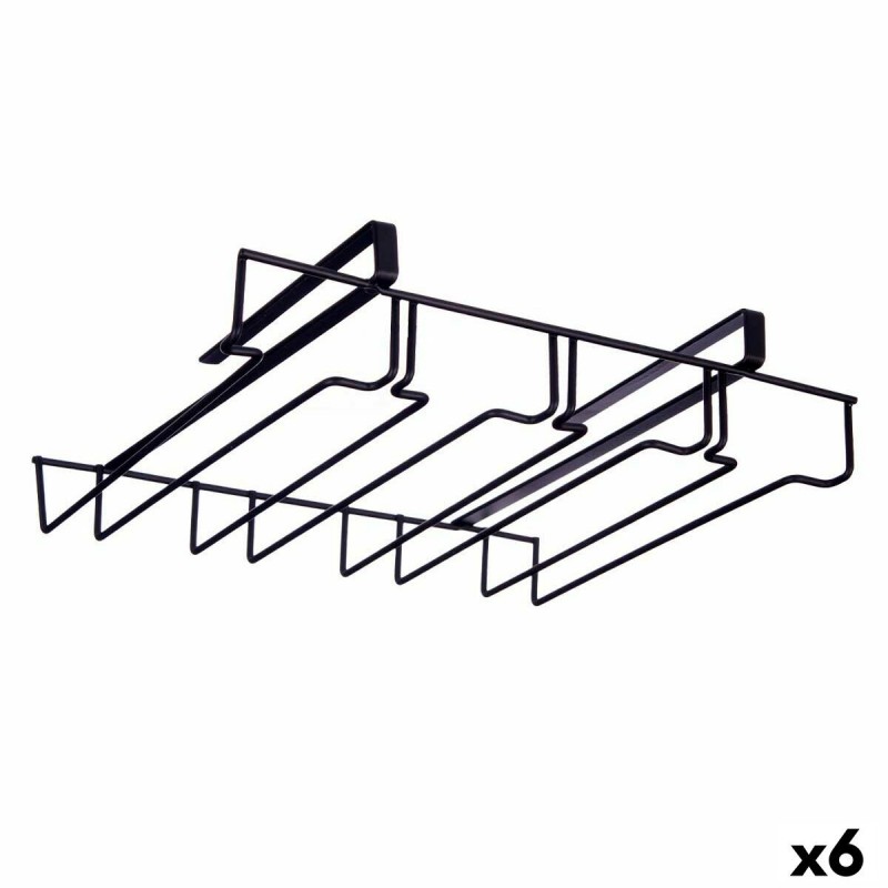 Supporto per Calici Kinvara W3925B-P PDQ Ferro 36 x 7,5 x 26 cm (6 Unità)