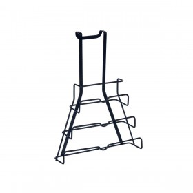 Supporto per Utensili da Cucina Kinvara W7134 Nero Ferro 27 x 37 x 9 cm Coperchio per Padella (6 Unità)