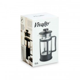 Teiera Kinvara SW8120 Nero Trasparente 600 ml Stantuffo