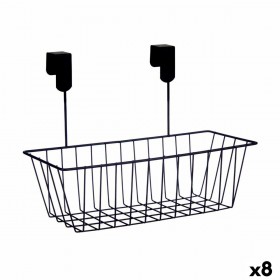 Cestino per Mobile della Cucina Kinvara W6692P PDQ Nero Ferro 28 x 12 x 9 cm (8 Unità)