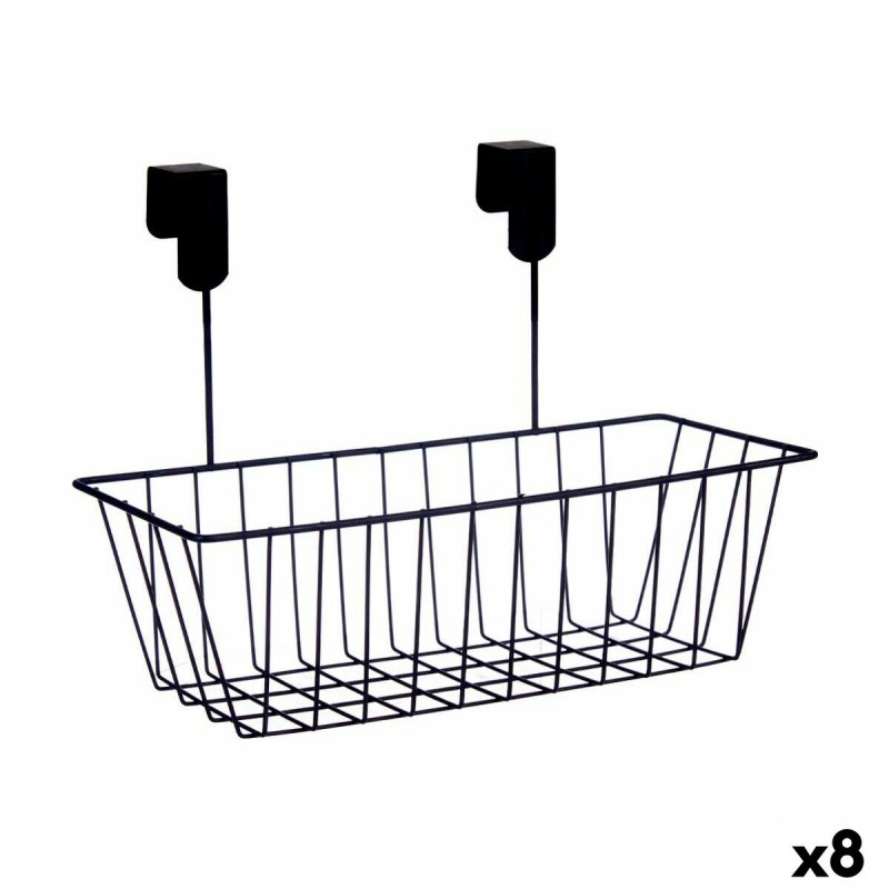 Cestino per Mobile della Cucina Kinvara W6692P PDQ Nero Ferro 28 x 12 x 9 cm (8 Unità)