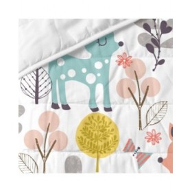 Trapunta HappyFriday Moshi Moshi Multicolore 100 x 130 cm Cervo Bosco