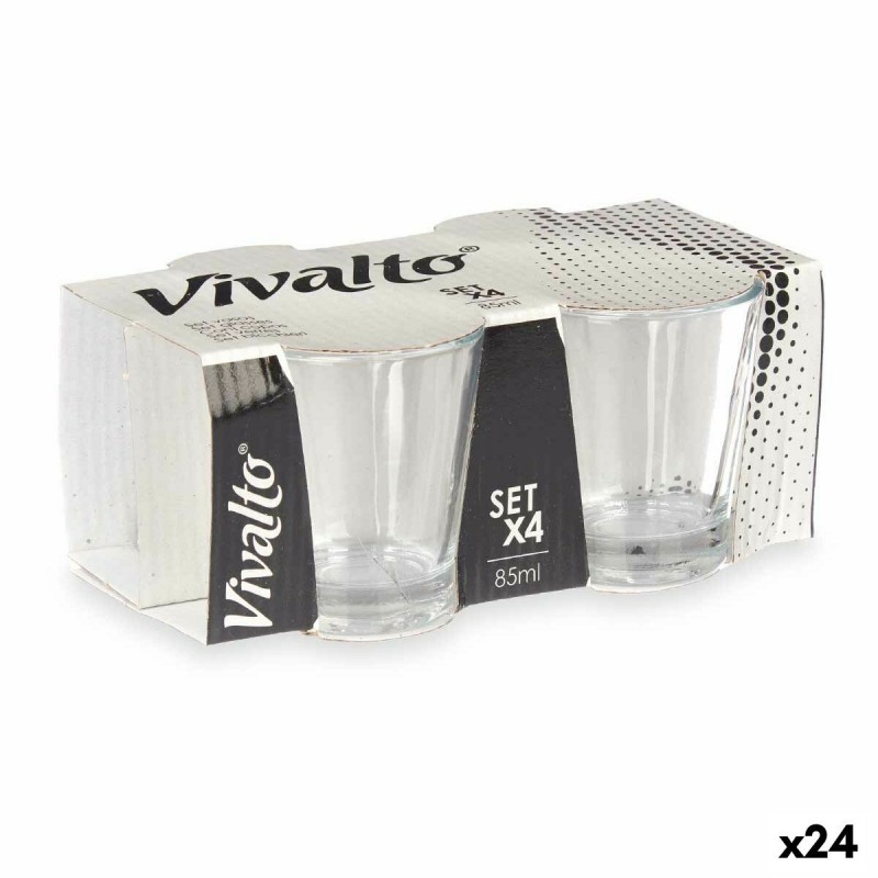 Bicchiere Vivalto RYG6103 Trasparente Vetro 85 ml Caffè (24 Unità)