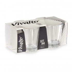 Bicchiere Vivalto RYG6103 Trasparente Vetro 85 ml Caffè (24 Unità)