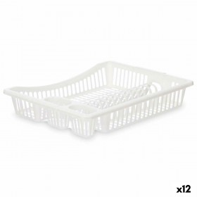 Scolapiatti da Lavandino Kinvara YMA04 1095 01 Bianco 45,5 x 8 x 36,5 cm (12 Unità)