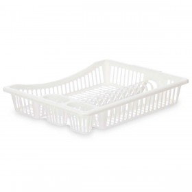 Scolapiatti da Lavandino Kinvara YMA04 1095 01 Bianco 45,5 x 8 x 36,5 cm (12 Unità)