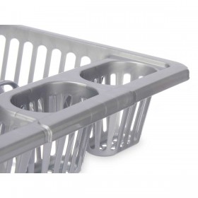 Scolapiatti da Lavandino Kinvara YMA04 1095 01 Argentato 46 x 8 x 36 cm (12 Unità)
