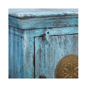 Comodino Alexandra House Living Nero Grigio 35 x 60 x 55 cm