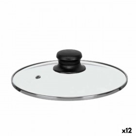 Coperchio per Pentola Kinvara CN-SW1304-20CM Trasparente Argentato Cristallo 20 cm (12 Unità)