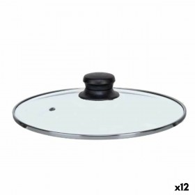 Coperchio per Pentola Kinvara CN-SW1304-22CM Trasparente Argentato Cristallo 22 cm (12 Unità)