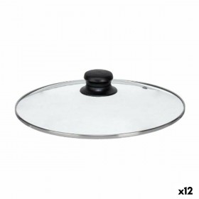 Coperchio per Pentola Kinvara CN-SW1304-26CM Trasparente Argentato Cristallo 26 cm (12 Unità)