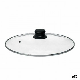 Coperchio per Pentola Kinvara CN-SW1304-28CM Trasparente Argentato Cristallo 28 cm (12 Unità)
