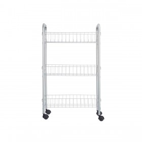Carrello per Verdure Argentato Metallo Plastica 37 x 27 x 62,3 cm (4 Unità)