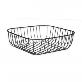 Portafrutta Kinvara W7267-2 Nero Metallo 30 x 9,3 x 30 cm (6 Unità)