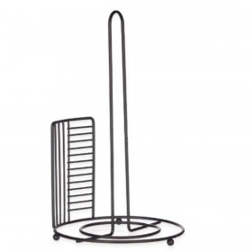 Portarotolo di Carta da Cucina Kinvara W7728-3P Nero Metallo 18,5 x 31,5 x 18,5 cm (6 Unità)