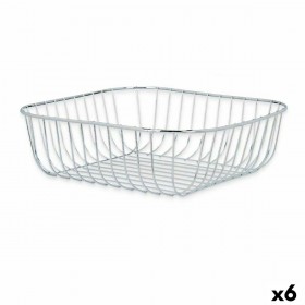 Portafrutta Kinvara CN-W7267-2 CHROME Argentato Metallo 30 x 9 x 30 cm (6 Unità)