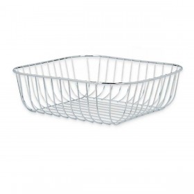 Portafrutta Kinvara CN-W7267-2 CHROME Argentato Metallo 30 x 9 x 30 cm (6 Unità)