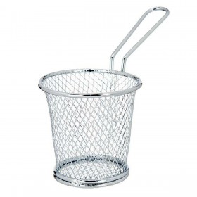 Cestino per Servire Aperitivi Kinvara W8088S Argentato Metallo 15,5 x 12 x 8 cm (12 Unità)