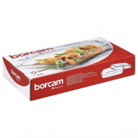 Vassoio con coperchio Pasabahce Borcam Trasparente Vetro Borosilicato 1,9 L (4 Unità)