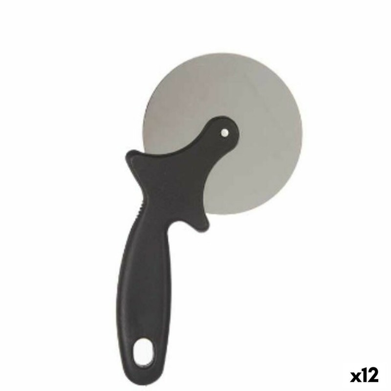 Tagliapizza Kinvara KT171186 Nero Argentato Acciaio inossidabile polipropilene 21 x 1,5 x 10 cm (12 Unità)