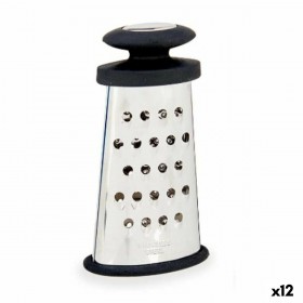 Grattugia Kinvara KT1210376 Nero Argentato Acciaio inossidabile TPR 9 x 15,5 x 4,2 cm (12 Unità)