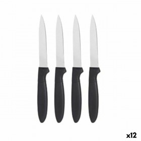 Set di Coltelli Kinvara CN-KT172244D Nero Argentato Acciaio inossidabile Plastica 19,5 x 2 x 1 cm (12 Unità)