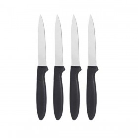 Set di Coltelli Kinvara CN-KT172244D Nero Argentato Acciaio inossidabile Plastica 19,5 x 2 x 1 cm (12 Unità)