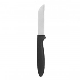 Set di Coltelli per Pelare Kinvara CN-KT172244B Nero Argentato Acciaio inossidabile polipropilene 17,2 cm (12 Unità)