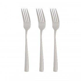 Set di Forchette Kinvara KT190017-2 Argentato Acciaio inossidabile 2,5 x 21,3 x 0,3 cm (12 Unità)