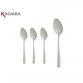 Set di Cucchiai Kinvara KT190017-3 Argentato Acciaio inossidabile 21 x 4,5 x 2,5 cm (12 Unità)