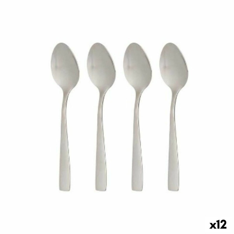 Set di cucchiai da dessert Kinvara 86907 Argentato Acciaio inossidabile 2,7 x 13,5 x 0,3 cm Dolce (12 Unità)