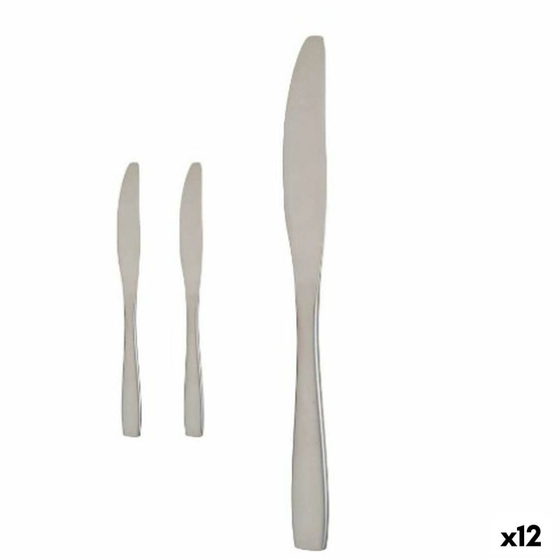 Set di Coltelli Kinvara KT190017-1 Argentato Acciaio inossidabile 55,5 x 2 x 0,5 cm (12 Unità)