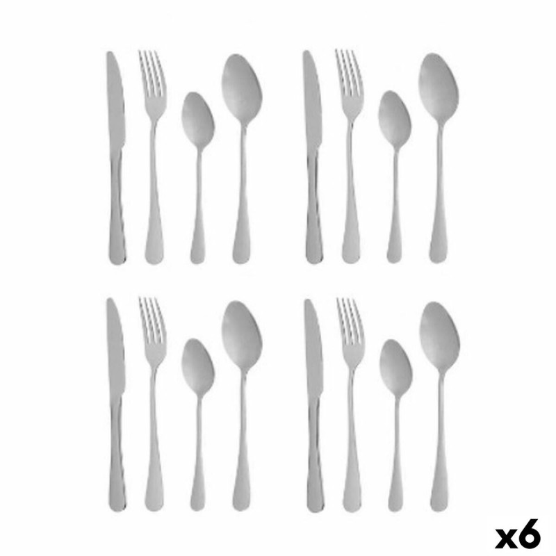 Set di Posate Argentato Acciaio inossidabile (6 Unità)