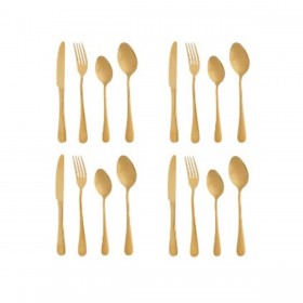 Set di Posate Dorato Acciaio inossidabile (6 Unità)