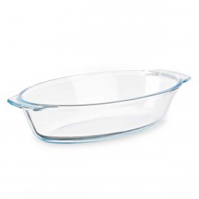 Teglia da Cucina Vivalto T7-07 Trasparente Vetro Borosilicato 700 ml 23,6 x 5,3 x 13 cm Con manici (18 Unità)
