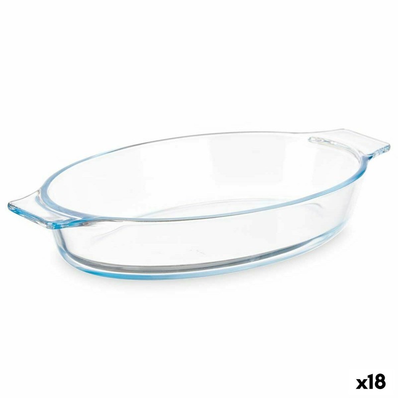 Teglia da Cucina Vivalto T7-08 Trasparente Vetro Borosilicato 800 ml 27 x 4,5 x 15,8 cm Con manici (18 Unità)
