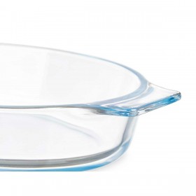 Teglia da Cucina Vivalto T7-08 Trasparente Vetro Borosilicato 800 ml 27 x 4,5 x 15,8 cm Con manici (18 Unità)
