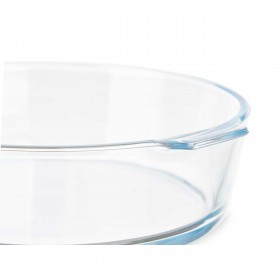 Teglia da Cucina Vivalto T11-16 Trasparente Vetro Borosilicato 1,6 L 23 x 6 x 20 cm Con manici (12 Unità)