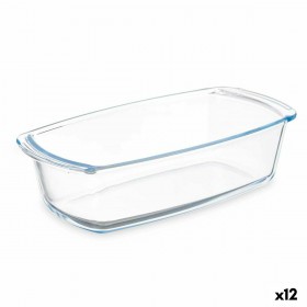 Teglia da Cucina Vivalto T12-18 Trasparente Vetro Borosilicato 1,6 L 27 x 7,2 x 14 cm Con manici (12 Unità)