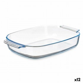 Teglia da Cucina Vivalto T3-20 Trasparente Vetro Borosilicato 2 L 30,2 x 6 x 19,6 cm Con manici (12 Unità)
