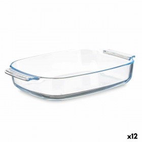Teglia da Cucina Vivalto T3-27 Trasparente Vetro Borosilicato 2,7 L 34,4 x 6,1 x 22,3 cm Con manici (12 Unità)