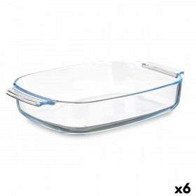Teglia da Cucina Vivalto T3-38 Trasparente Vetro Borosilicato 3,8 L 38 x 6,5 x 25,4 cm Con manici (6 Unità)