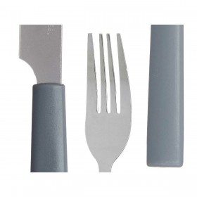 Set di Posate Grigio Argentato Acciaio inossidabile Plastica (6 Unità)