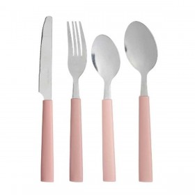 Set di Posate Kinvara KT166096-1C-P Rosa Argentato Acciaio inossidabile Plastica (6 Unità)