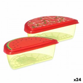 Porta pranzo Leknes 78786 Plastica Fragola Anguria 23 x 8 x 13 cm Frutta (24 Unità)
