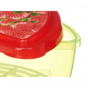 Porta pranzo Leknes 78786 Plastica Fragola Anguria 23 x 8 x 13 cm Frutta (24 Unità)