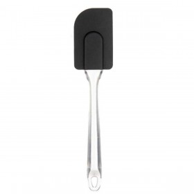 Spatola da Cucina Kinvara KT11-5521B Nero Trasparente Silicone Plastica 5 x 23,5 x 2 cm 5 x 24 x 2 cm (12 Unità)