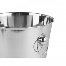 Secchiello per il ghiaccio Kinvara 701-1050 Argentato Acciaio inossidabile 7,9 L 27 x 27 x 25,5 cm (6 Unità)
