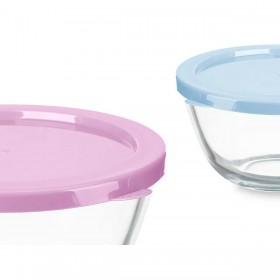 Set di scatole porta pranzo Vivalto B2-21-S4 Plastica Vetro Borosilicato 800 ml 1 L 1,6 L 2,1 L (4 Unità)